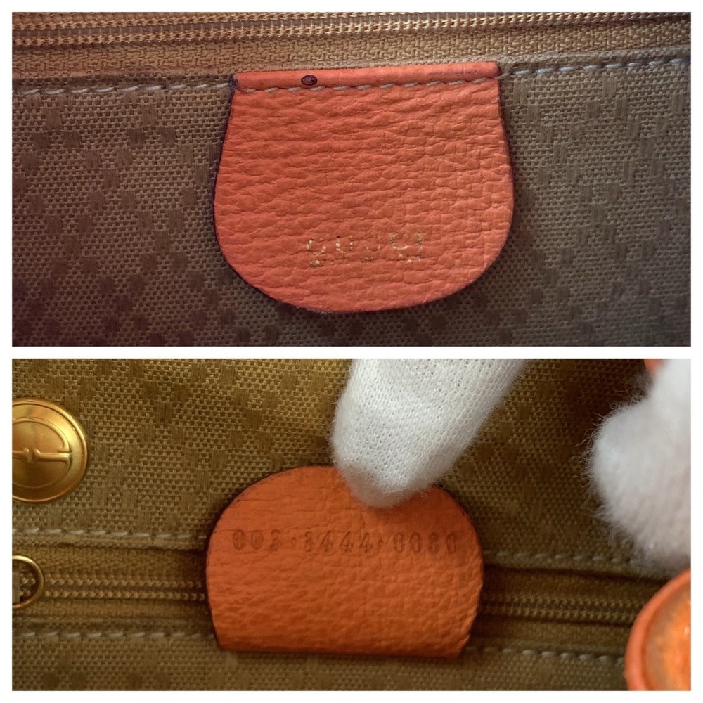GUCCI Bamboo Orange Brown Suede Backpack - Picture 5 of 10